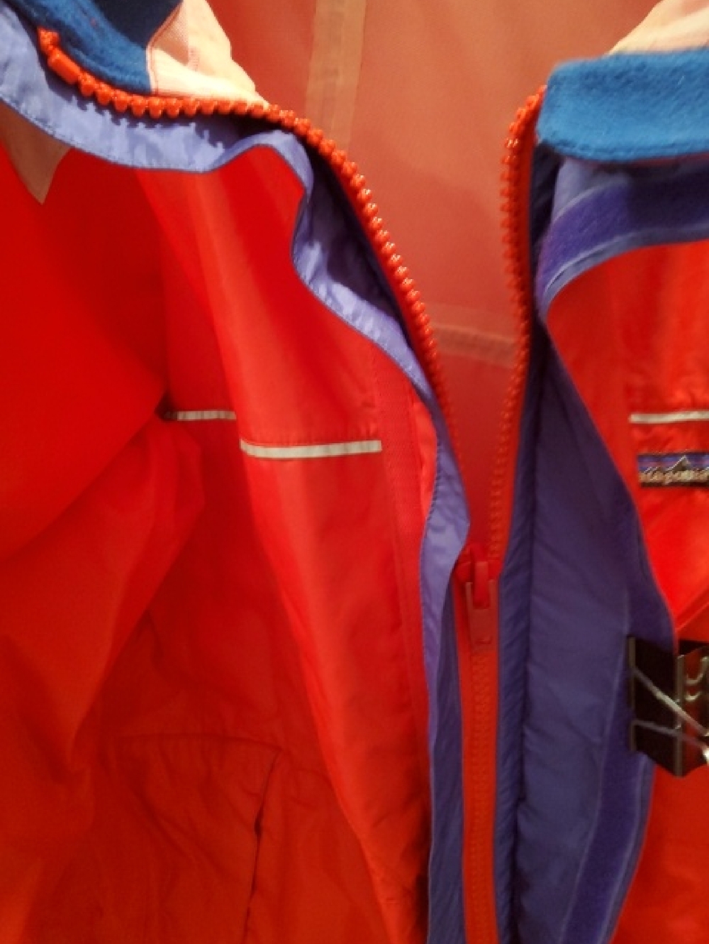 Patagonia Bright Red Lightweight Sailing Foul Weather Jacket Size L - Picture 14 of 14